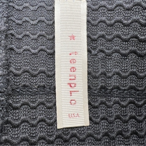 LARGE JUNIORS STRIPED STRAPLESS DRESS BLACK MINT GREEN STRETCH EVENT PARTY - Picture 7 of 8